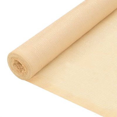 vidaXL Tieniaca sieť HDPE 1,5x25 m béžová