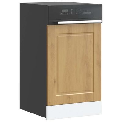 vidaXL Panel umývačky riadu Porto dub artisan 45x1,5x57 cm kompozitné drevo