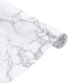 vidaXL Nálepky na nábytok samolepiace mramorové biele 90x500 cm PVC