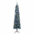 vidaXL Umelý vianočný stromček Zelená 180 cm PVC, plast a oceľ
