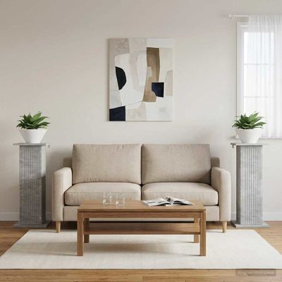 vidaXL Stojan na rastliny 2 pcs Betónovo sivá 30,5 x 30 x 80,5 cm