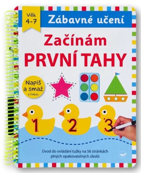Začínám první tahy napiš a smaž s fixou