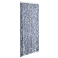 vidaXL Záves proti hmyzu, modrý, biely a strieborný 90x220 cm, ženilka