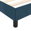 vidaXL Rám postele bez matraca tmavomodrý 200x200 cm zamat