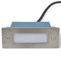vidaXL LED Zapustené svietidlá na schody, 6 ks, 44x111x56 mm