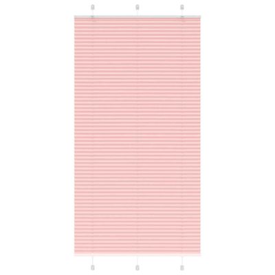 vidaXL Plisovaná roleta ružová 110x200 cm šírka látky 109,4 cm polyester