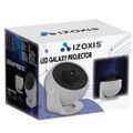 Projektor nočnej oblohy, polárna žiara a galaxia Izoxis 24941, biely
