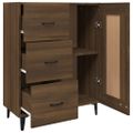 vidaXL Komoda hnedý dub 69,5x34x90 cm spracované drevo