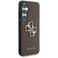 Guess HC PU Grained Big 4G and Classic Logo case for Samsung Galaxy S25 brown