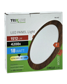 TR-147 LED panel 18W 1512lm 4200K dekor dřevo - kruhový vestavný Trixline