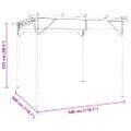 vidaXL Pergola so zaťahovacou strechou antracitová 3x3 m oceľ 180 g/m²