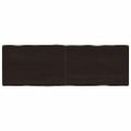 vidaXL Stolová doska tmavohnedá 180x60x(2-6)cm ošetrený masív hrany