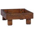vidaXL Stojan na rastliny 3 ks Hnedá 35 x 35 x 12 cm Mahagónové drevo
