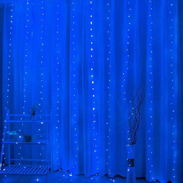 LED CURTAIN (200 LED LAMPS) 3Mx2M BLUE