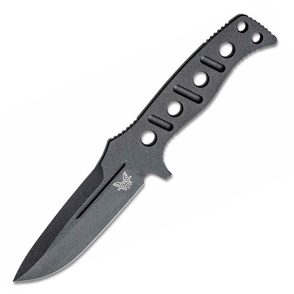 Benchmade 375BK-1 ADAMAS taktický nôž 10,7 cm, Cerakote, celočierna, celooceľový, puzdro MOLLE