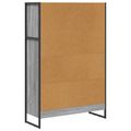 vidaXL Knižnica 80 x 30 x 121 cm Kompozitné drevo Sivý Sonoma