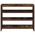 vidaXL Regál na topánky dymový dub 80x25x62 cm spracované drevo