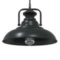 vidaXL Závesná lampa E27 čierna Ø 31 cm železná