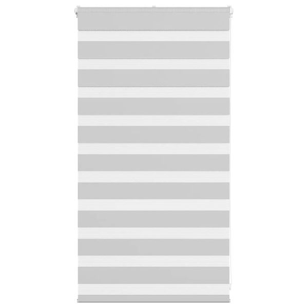 vidaXL Zebra roleta svetlosivá 70x100 cm šírka látky 65,9 cm polyester