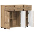 vidaXL Servírovacia skriňa FLORIN 88,5 x 30,5 x 73 cm Remeselný dub