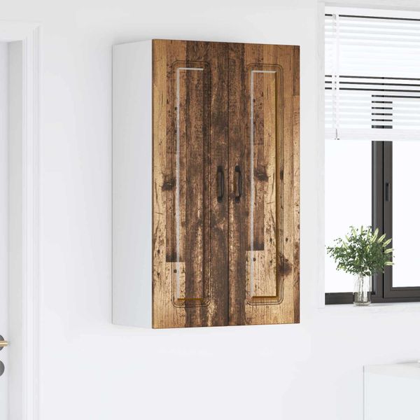 vidaXL Dvierka na umývačku Kalmar Staré drevo 60 x 31 x 100 cm
