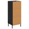 vidaXL Servírovacia skriňa Čierny dub 34 x 34.5 x 90 cm