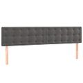 vidaXL Posteľný rám boxspring s matracom tmavosivý 180x200 cm zamat