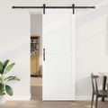 vidaXL Posuvné dvere Biela 83 x 232 cm Borovicový masív