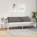 vidaXL Poduška na chrbát Svetlosivá 200 x 50 cm Kordúrová tkanina