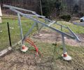 FVE konštrukcia SAP30S6P32H pre 6 panelov 30st do zeme 3x2 horizontálne FVE konstrukce SAP30S6P32H pro 6 panelů 30st do země 3x2 horizontální