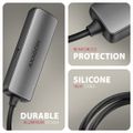 AXAGON RVC-HI8KPD, USB-C -> HDMI 2.1 redukce / adaptér, 8K/60Hz, 4K/144Hz, HDR10+, PD100W Adaptér, aktivní, USB-C (M) na HDMI 2.1 (F), 8K, 60Hz, 4K, 144Hz, 0,16m, HDCP 2.3, PD 100W, cerno-stríbrný