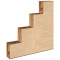 VidaXL knižnica Old Wood 157x24x160 cm Engineered Wood