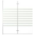 vidaXL Sprchová zástena pruhovaná 120x140 cm tvrdené sklo