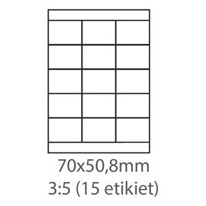 etikety Samolepiace 70x50,8 univerzálne biele (1000 listov A4/bal.)