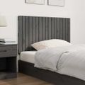 vidaXL Nástenné čelo postele sivé 108x3x60 cm masívna borovica