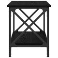 vidaXL Bočný stôl Čierny dub 55 x 38 x 45 cm Kompozitné drevo