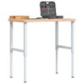 vidaXL Pracovný stôl 100x(55-60)x(73-99,5) cm masívny buk