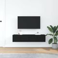 vidaXL TV stolíky 2 ks dub čierne 60x31x25,5 cm kompozitné drevo