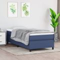 vidaXL Boxspring posteľ s matracom modrá 100x200 cm látka