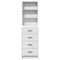 vidaXL Highboard Biela 40 x 41 x 135 cm Kompozitné drevo