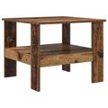 vidaXL Konferenčný stolík Staré drevo 57 x 55 x 45 cm Kompozitné drevo