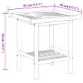 vidaXL Konferenčný stolík 45x45x45 cm bambus