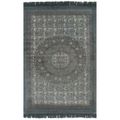 vidaXL Kilim bavlnený koberec so vzormi 160x230 cm sivý
