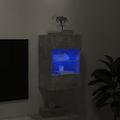 vidaXL TV nástenná skrinka s LED svetlami betónovo sivá 40x30x60,5 cm