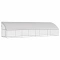 vidaXL Klietka pre sliepky 4 ks Strieborná 800 x 200 x 200 cm