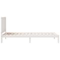 vidaXL Extra dlhá posteľ bez matraca biela 100x210 cm masívne drevo