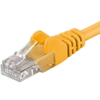 PremiumCord Patch kábel UTP RJ45-RJ45 CAT6 0,5 m žltá
