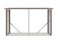 Prístrešok na drevo G21 WOH 682 - 302 x 119 cm, hnedý