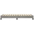 vidaXL Posteľný rám s boxspringom bledosivý 90x190 cm zamat