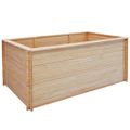 vidaXL Vyvýšený záhradný záhon 200x100x80 cm, borovicové drevo 19 mm